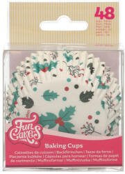FUNCAKES muffin papír, Fagyöngy mintás, 48 db