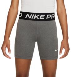 Nike Pantaloni scurți fete Nike Kids Pro Dri-Fit 5"" - carbon heather/white (FB1081-091)