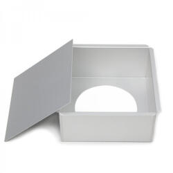 Viva. Z Kivehető aljú négyzet tortaforma, aluminium; 15×15 cm