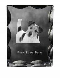 Art-Dog Parson Russell terrier kutya kép dekoratív kristály, ajándék dekoráció (5055882448773)