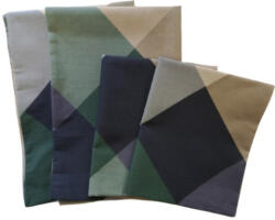  Pamut párnahuzat szett - párban 4db-os több színű kockás mintával