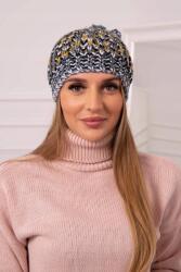 Kesi Maria K335 pomponos női sapka, sötétszürke