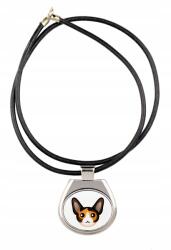 Art-Dog Cornish Rex macska medál szíjjal, aranyos macskával, nyaklánc (5060383200713)