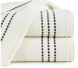 Eurofirany Fiore csíkos törölköző Krémszín 70x140 cm