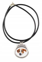Art-Dog Jack Russell terrier szíjas medál geometrikus kutyával, nyaklánc (5056739231012)
