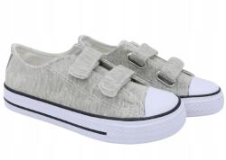  Gyerek tépőzáras tornacipő iskolai papucs JZL-04-1 r27 (JZL-04-1 GREY)