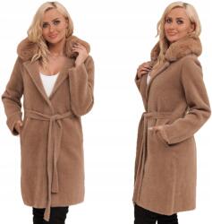 Soprato Alpaka Szőrmés Meleg Kabát Csíkos Színekkel (065 Alpaka)