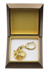 Art-Dog Norwich terrier aranyozott kutya kulcstartó díszdobozban, kulcstartó (5906111205929)