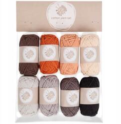 Alison & Mae Fonal Fonal Mini Fonal Készlet Horgoláshoz 8 Db 25m Szürke Árnyalatok (2542587CS)