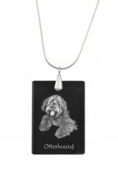 Art-Dog Otterhound ezüst nyaklánc kristály medállal, kutyával, fényképpel (5055882454767)