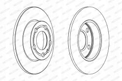 Ferodo Féktárcsa Ferodo DDF1233C