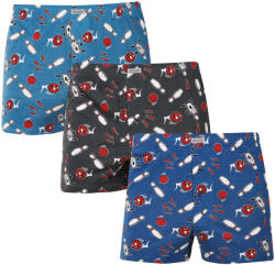 Andrie 3PACK férfi bő szárú boxeralsó Andrie többszínű (PS 5932) L