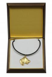 Art-Dog Angol szetter aranyozott nyaklánc medál kutyával ajándékdobozban (5906111284467)