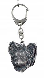 Art-Dog Papillon kutya kulcstartó, kulcstartó karabinerrel, medál (5906111202850)