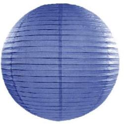  papír lampion gömb, 35 cm-es, királykék