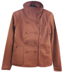 VILA Vörös Tégla Flausz Kabát S