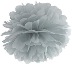  papír gömb / pom-pom (35 cm átmérő ) ezüstszürke-091