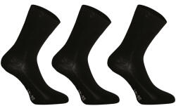 Gino 3PACK Bambusz varratmentes fekete Gino zokni (82003) L