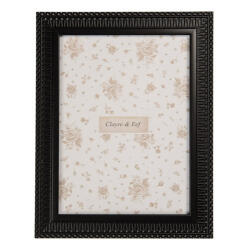Clayre & Eef Fekete klasszikus fa képkeret 14x1x19/10x15cm (2F1270S)