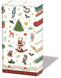 Ambiente Ornaments All Over red papírzsebkendő, 10db-os (32214765)