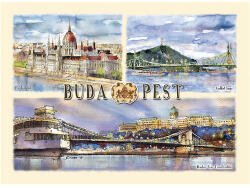 Czworka Képeslap B6, Budapest (keplapB6-BU28)