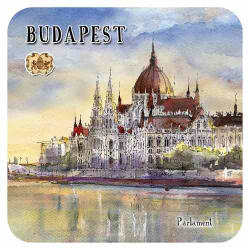 Czworka Parafa poháralátét, 1 db-os, Budapest (p0hala1-BU8)