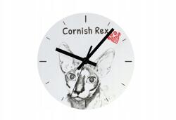  Cornish Rex macska falióra lógó és álló macskával, személyre szabható fényképpel (5060381104587)