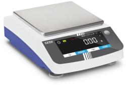 KERN PDS 10K-5 (10200g/0, 01g) érintőképernyős digitális precíziós asztali mérleg erőkompenzációs cellával, statisztikai funkció, sok mértékegység, GLP, RS232/USB, Windows Direct, távoli vezérlés, 3 év gar