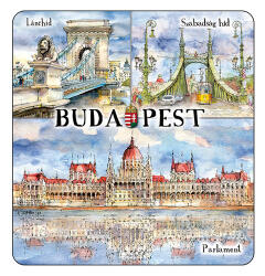 Czworka Hűtőmágnes, Budapest (magn-BU35)