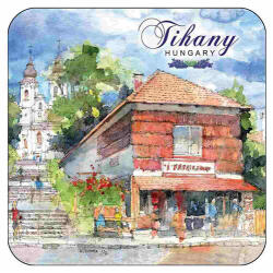 Czworka Parafa poháralátét, 1 db-os, Tihany (p0hala1-TIH04)