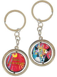 Fridolin Kulcstartó fémkarika kétoldalas, Rosina Wachtmeister: We want to be together