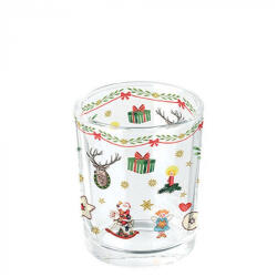 Ambiente Ornaments all over üveg mécsestartó 5, 5x6cm (37314765)