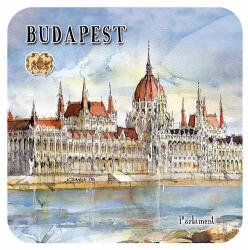 Czworka Parafa poháralátét, 1 db-os, Budapest (p0hala1-BU9)