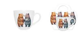 Duo Gift Porcelánbögre 460ml, díszcsomagolásban, Bears 1 (61666)