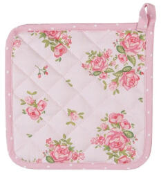 Clayre & Eef Edényalátét 20x20cm, 100% pamut, Sweet Roses