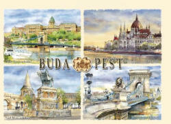 Czworka Képeslap B6, Budapest (keplapB6-BU05)