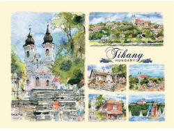 Czworka Képeslap B6, Tihany (keplapB6-TIH06)