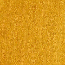 Ambiente Elegance Ocher dombornyomott papírszalvéta 40x40cm, 15db-os (14014258)