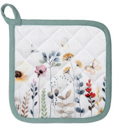 Clayre & Eef Edényalátét 20x20cm, 100% pamut, Flowerbomb