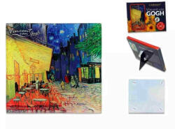 Hanipol Carmani Üveg poháralátét 10, 5x10, 5cm, Van Gogh: Kávéház éjjel - perfectodekor - 2 490 Ft
