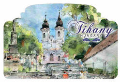 Czworka Hűtőmágnes, ablakforma, Tihany (ablmagn-TIH07)