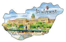 Czworka Hűtőmágnes, országforma, Budapest (0rszmagn-BU26) - perfectodekor - 1 290 Ft