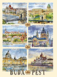 Czworka Képeslap B6, Budapest (keplapB6-BU20)