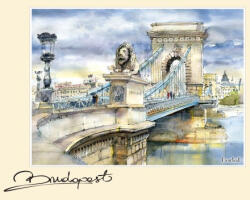 Czworka Reprodukció 24x30cm, Budapest