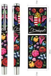 Czworka Golyóstoll gél, fekete, Folk (t0ll-FO02)