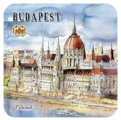 Czworka Parafa poháralátét, 1 db-os, Budapest (p0hala1-BU5)