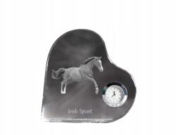 Art-Dog Ír ló sport kristály szív alakú óra az Ön fényképével (5055882453098)