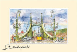 Czworka Képeslap B6, Budapest (keplapB6-BU25)
