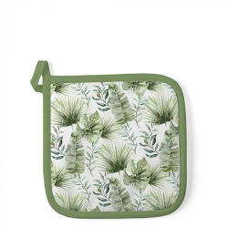 Ambiente Jungle Leaves white edényalátét 20x20cm, 100% pamut (16518215)