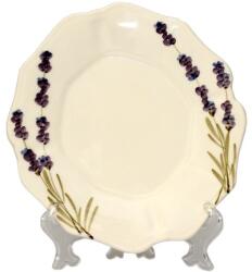 Vanilia Violin levendulás kávéscsésze alj, kerámia, kézzel festett (V-K-52-06)